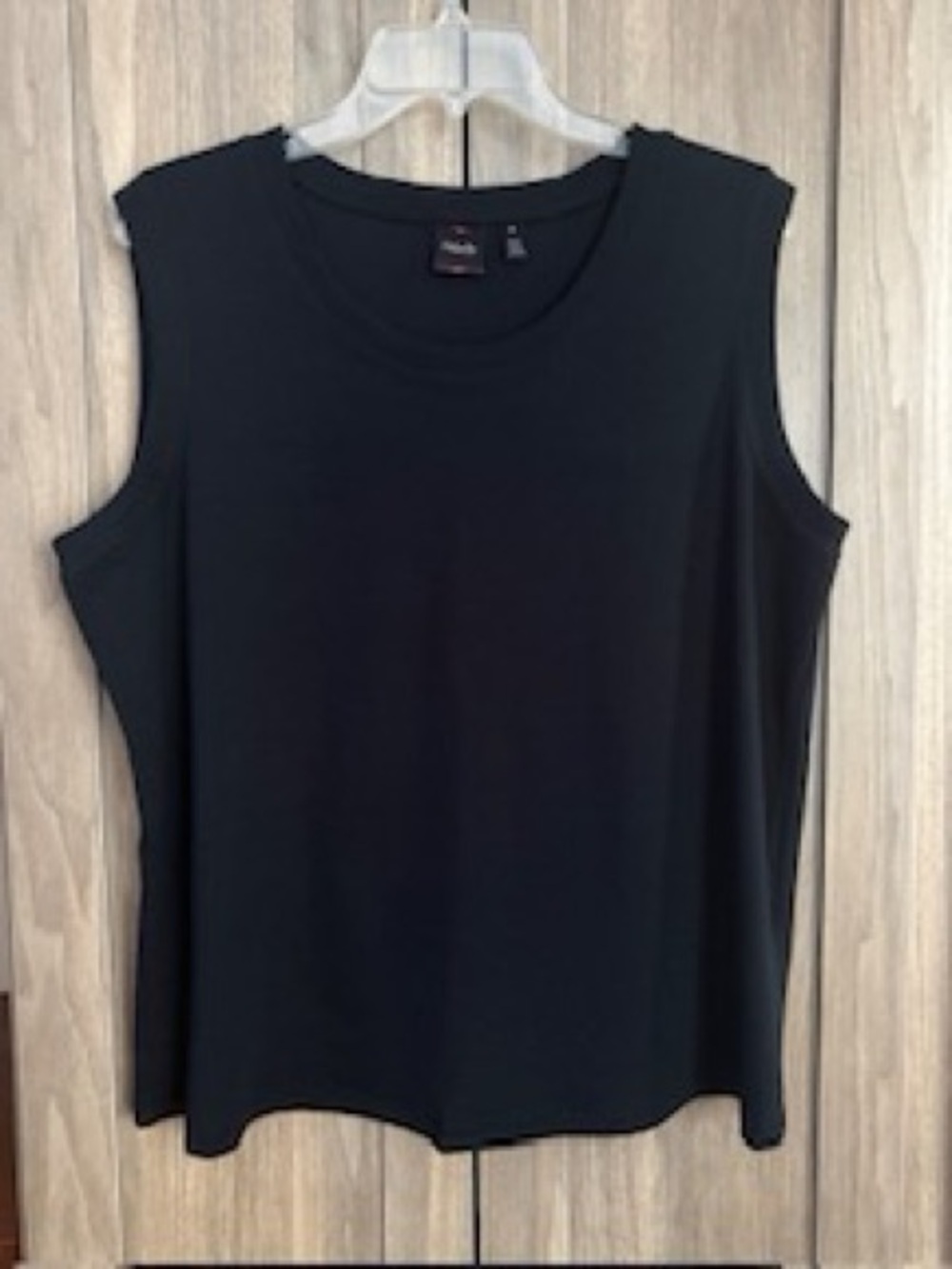 Rafaella Black Knit Tank Top | 2X